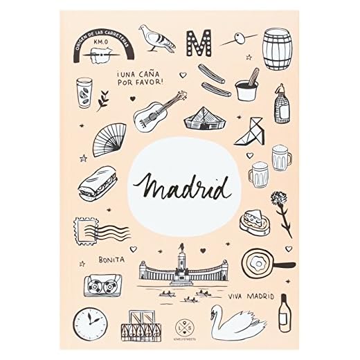 Lovely Streets Libreta Sketch The World Madrid, Cartón, 15.3x21.6x1.52 cm