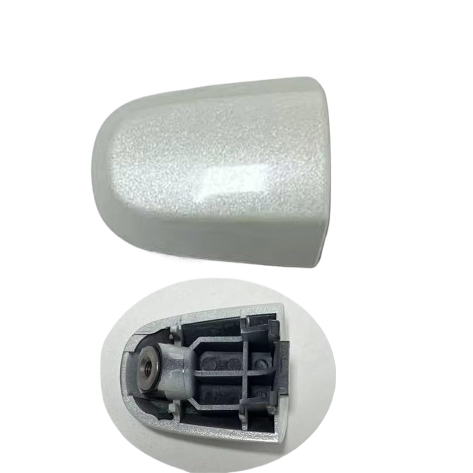 Iukmr Front Door Cover For Toyota For Yaris 2007-2011 For Corolla For Prius For Solara For Camry 2004-2008 Rav4 For Highlander Car Exterior Door Handle White Car Outer Door Handle(Front Door Cover)