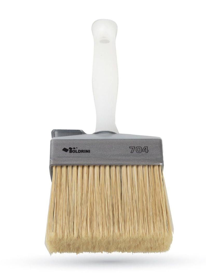 Meoded Lime Wash Brush – Professional Crosshatch Brush for Limewash & Mineral Paints, Natural Bristle Blend