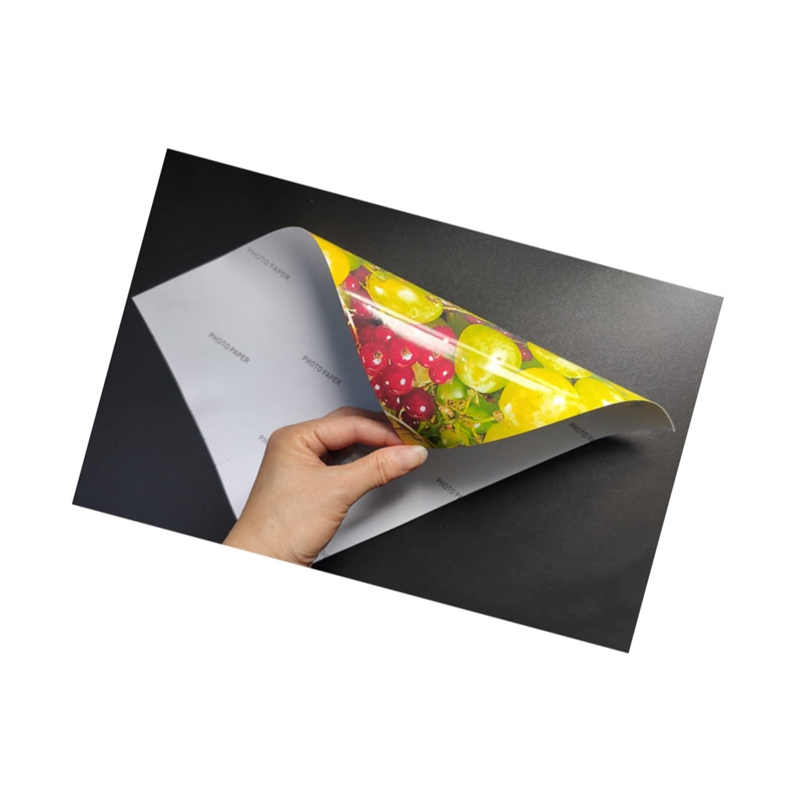A4-Aufkleber, glänzendes Fotopapier, weiß, Größe 210 x 297 mm, ganzflächiges Etikett, selbstklebend, Tintenstrahl-Laserdrucker, Etikettenpapier Lucky (Color : A4 20 Sheets)