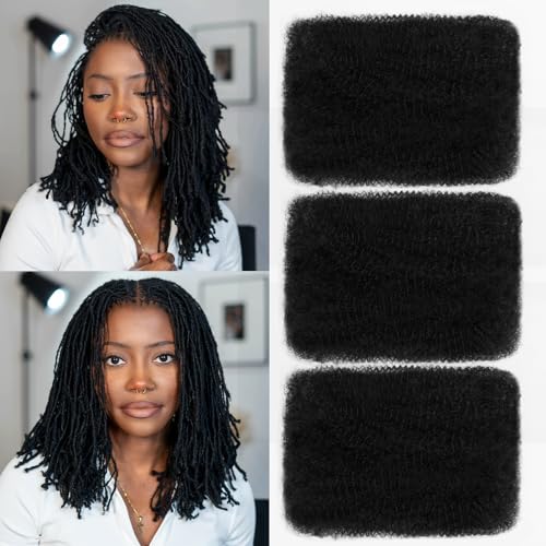 Afro Kinkys Bulk Human Hair for Braiding 16 Inch 120g Afro Kinky-...