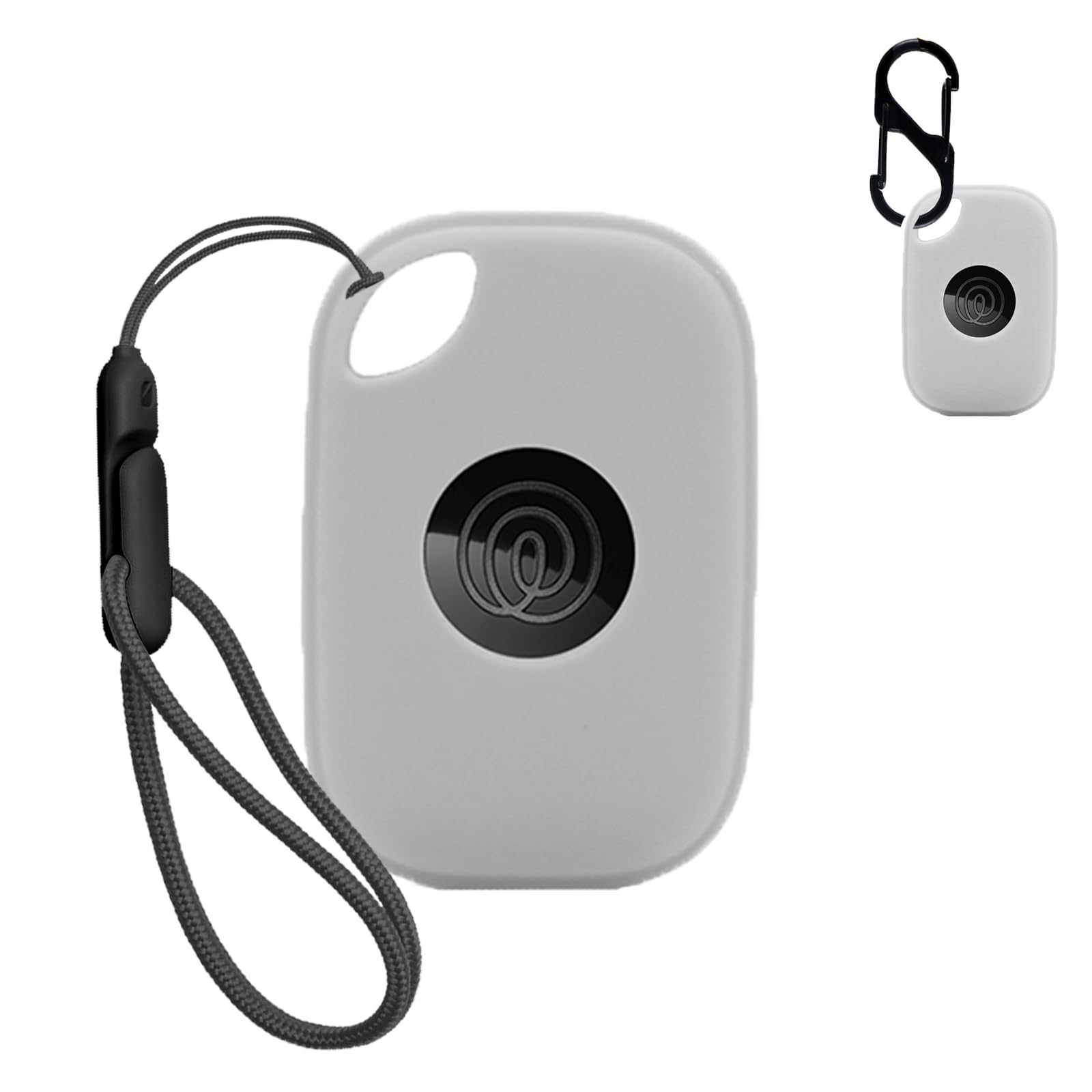 NOUKAJU Case for Tile by Life360 Pro (2024),Silicone Protective Cover(with Carabiner + Lanyard) Drop-Proof,Scratch-Proof,Shock-Proof,Dust-Proof,Protective Case for Tile Pro 2024 RE-61011(Gray)