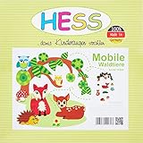 Hess Holzspielzeug 10264 Holzmobile Waldtiere, circa 35 x 39 cm - 3