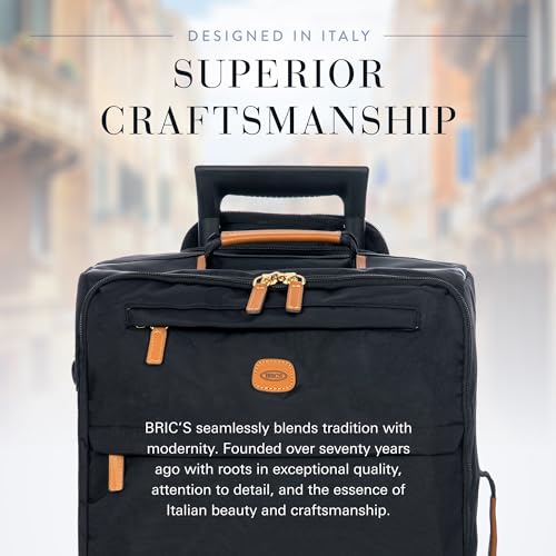 Bric's X Travel - Carry-On Luggage Bag with Spinner Wheels - 21 Inch - Luxury Luggage Bag - Black - Image 5