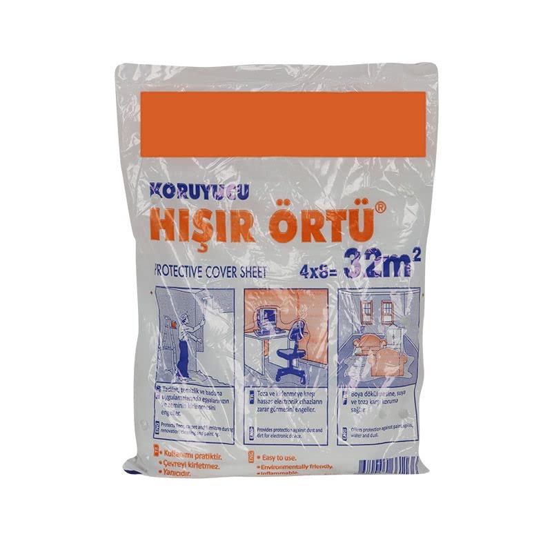 Koruyucu Naylon Hışır Örtü 4 x 8 = 32 Metrekare