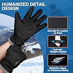 SIMARI Winter Waterproof Warm Gloves Women Men with Touchscreen Fingers, Ski Snow Windproof for Cold Weather Thermal, for Running Hiking Driving Cycling Outdoor Sports Daily Work - Image 5