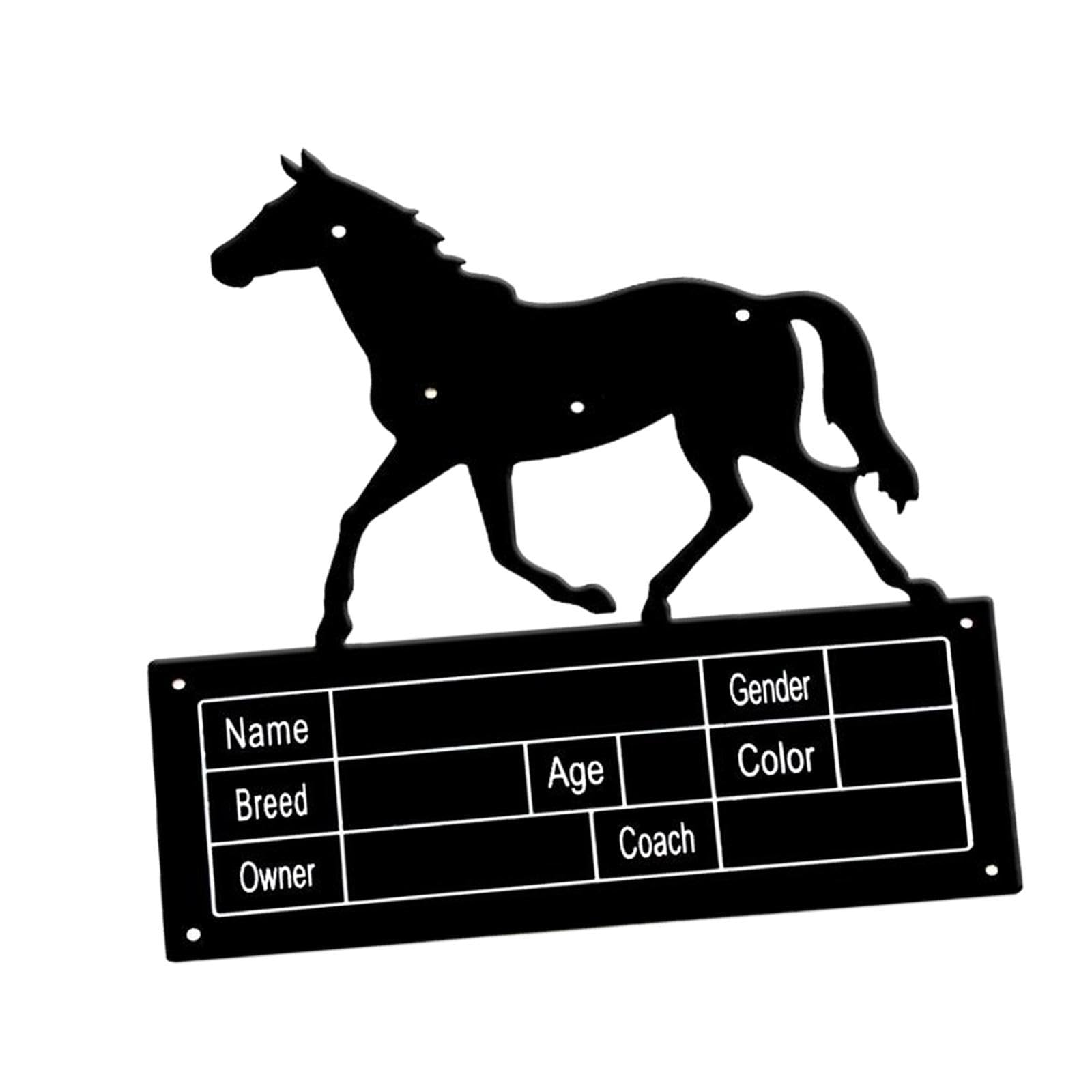 RNXRZANK Horse Stall Name Plate Horse Stable Decor Horse Gift Horse Sign for Barn