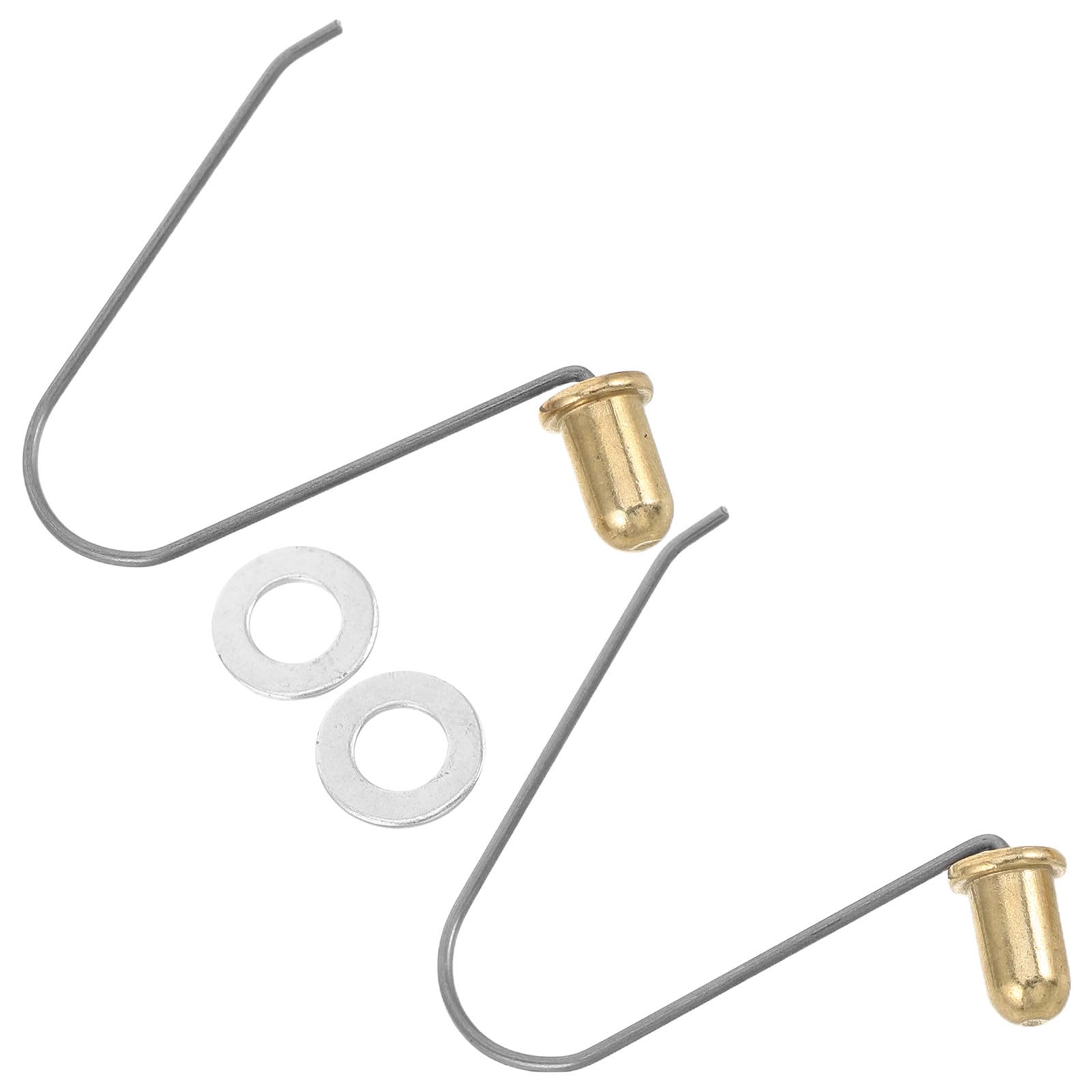 GATHINESS 2pcs Scooter Push Bar Spring Lock Pin Alloy Replacement, Easy Installation Compact and Portable Tube Locking Spring Clip for Scooter Push Rod and Stroller Handle, for Family Trips