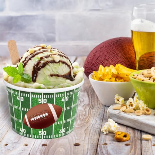 Cuencos de fútbol para snacks sin derrames en fiestas de cumpleaños deportivas 7