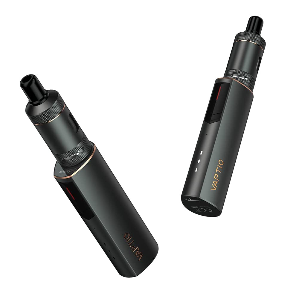 VAPTIO COSMO 2 Vape Kit Sigarette elettroniche con 2,0ml Atomizzatore  2unit Cosmo resistenza Kit Vaporizzatore No E Liquid No Nicotina (Nero) :  Amazon.it: Elettronica
