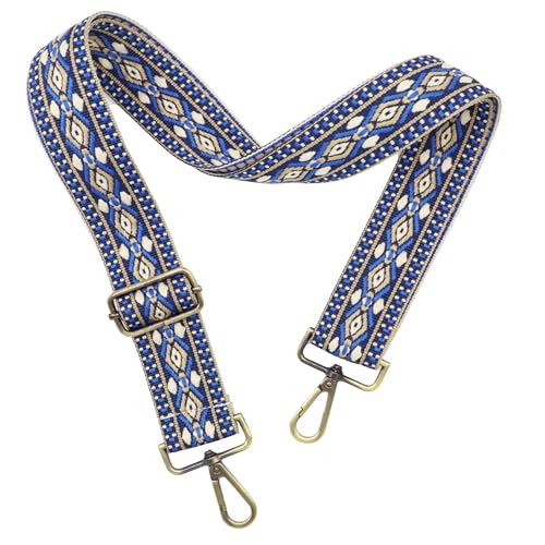 Image of LEMEDE Purse Strap Adjustable Replacement Crossbody Bag Straps Retro Jacquard Embroidery Shoulder Straps for Shoulder Bag
