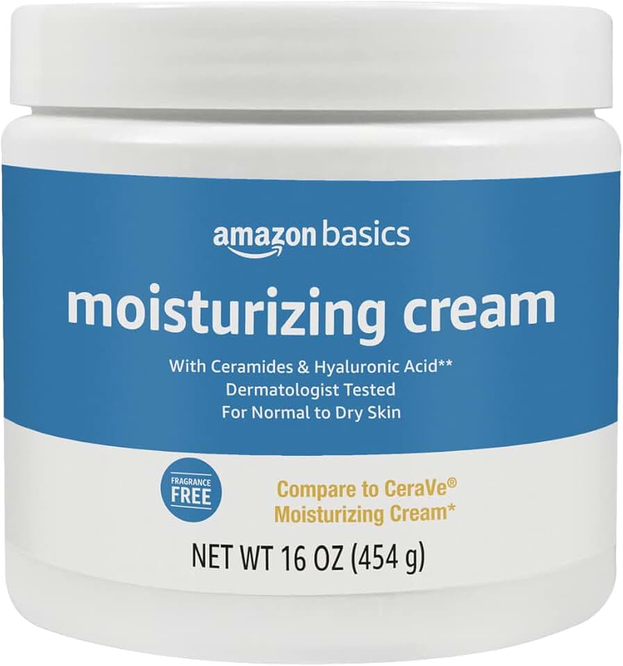 Moisturizing Cream for Face and Body, Fragrance-Free, with Ceramides, Hydrating for Dry Skin, 16 Ounces, 1-Pack