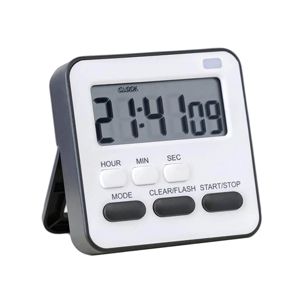Timers, Digital Kitchen Timer ALLNEWLOOK Classroom Timer for Kids, Kitchen Timer for Cooking, Egg Timer, Magnetic Digital Stopwatch Clock Timer for Teacher, Study, Exercise, Oven, Cook, Baking (Black)