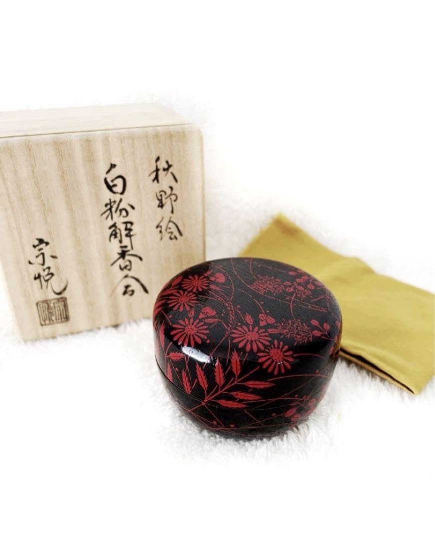 【茶道具】白粉解香合 秋野絵 中村宗悦 香合 Amazon.co.jp: 茶道具白粉解香合 秋野絵 中村宗悦 香合 : ホーム