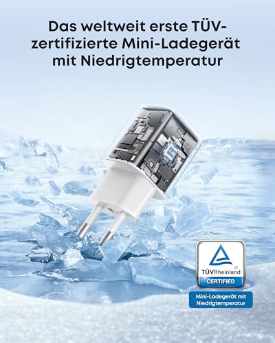 Anker 30W USB C Ladegerät, kompaktes GaN USB C Netzteil – Ansicht 3