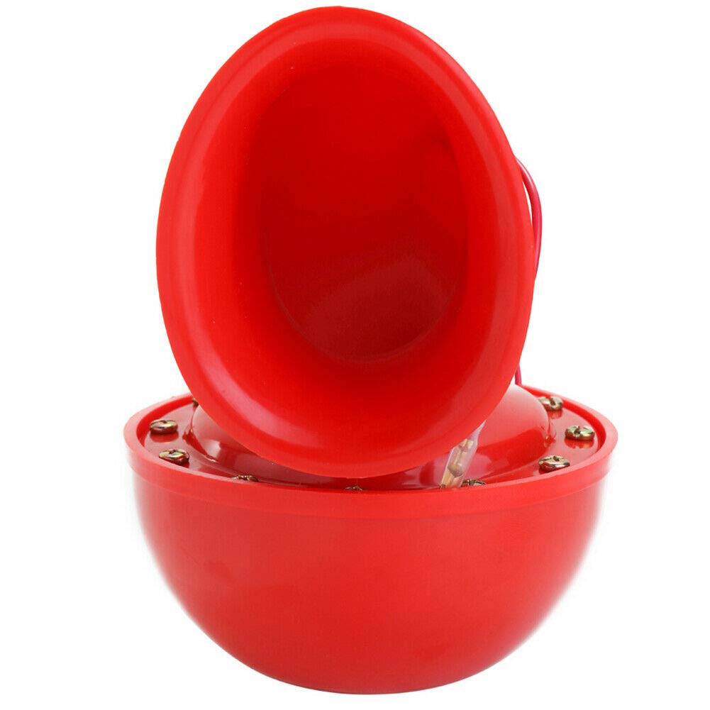 Voiture klaxon électrique 200DB 12V rouge haut-parleur klaxon métal vache son pour voiture moto bateau