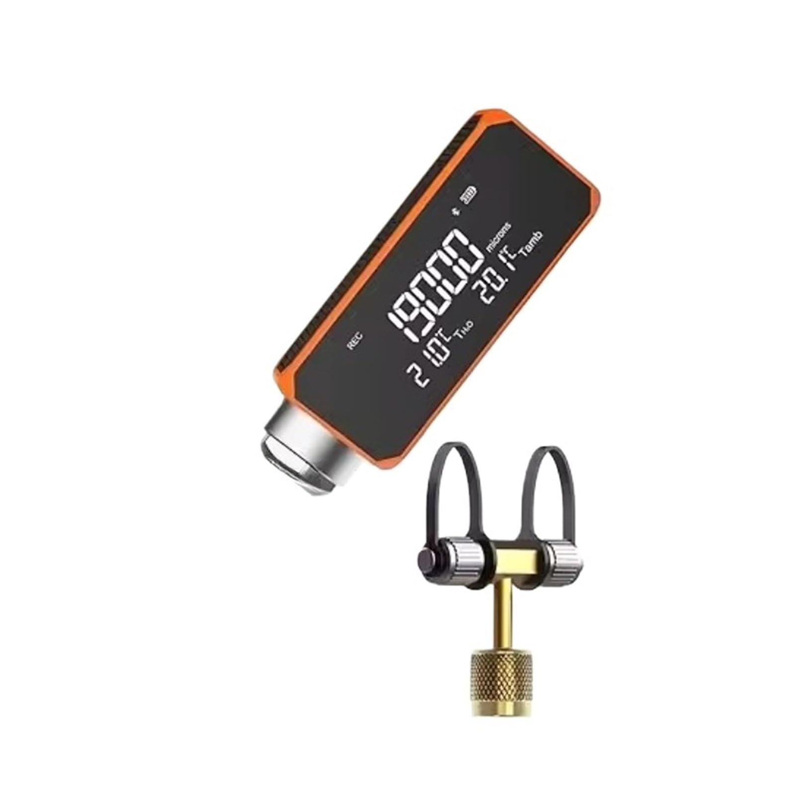 Medidor de vacío digital Rango de presión de alta precisión Pantalla de presión de 1-19000 micras(1pc and 3way adapter)