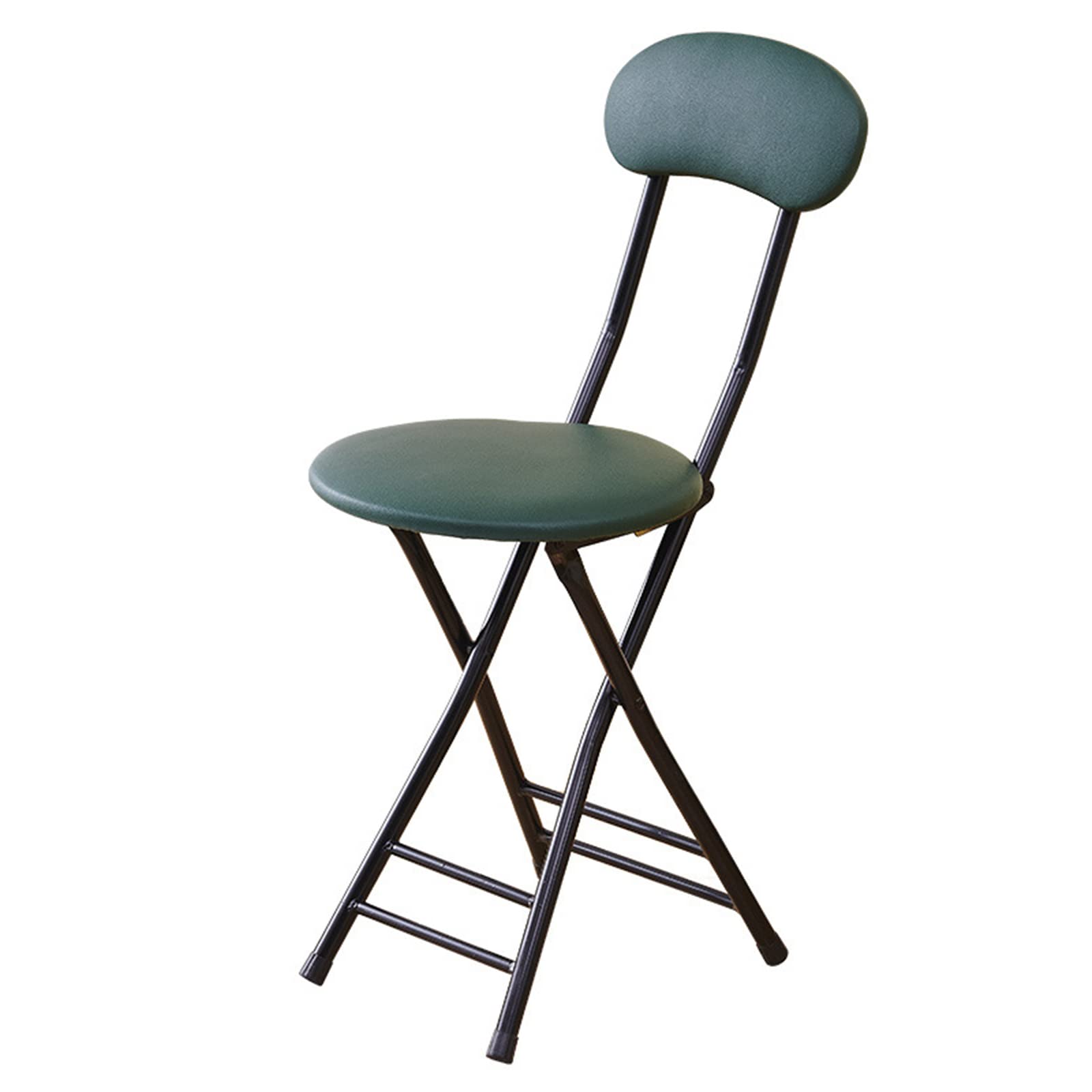FANOYA Tragbarer Klapphocker, Gepolsterte Klappstühle, Barhocker Klappbar mit Lehne, Klapphocker Hoch, mit Rückenlehne, Fußstütze, Platzsparend
