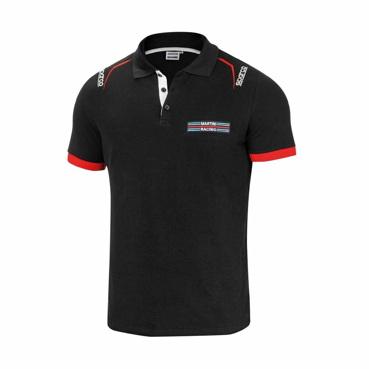 Sparco Martini Racing Polo Shirt, Unisex, Adult, Multicoloured, M