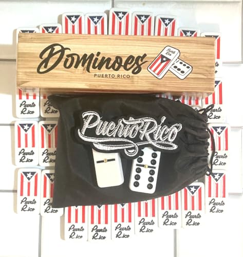 Puerto Rico Dominoes Set Adults Large No Box miniatura 4