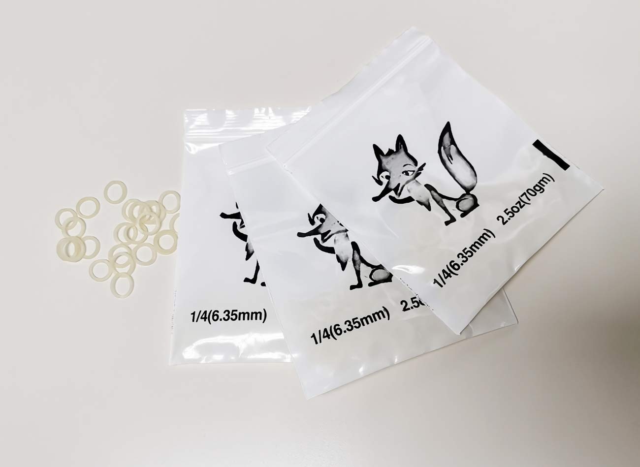 500 Pcs Elastic Latex Bands Rubber Rings 1/4 Inch Light Force 2.5oz for Braces Dental Orthodontic Bands Dentist Orthodontist