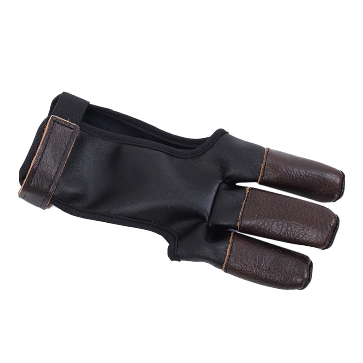 ibasenice 2 Pcs Archery Glove Three Finger Archery Glove Material Protective Cover Sports Accessory Soft Elastic