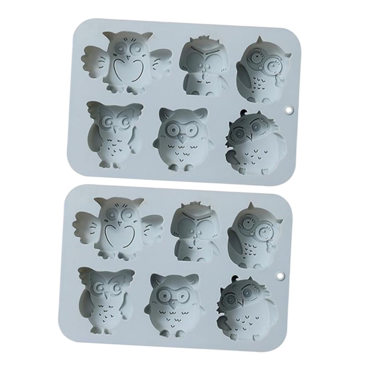 MAGICLULU 3 Set Di Per Dolci in Silicone A Forma Di Gufo Facili Da Sformare Non Adatti Per Ragazzi E Ragazze Per La Casa 2 Pezzi * 3