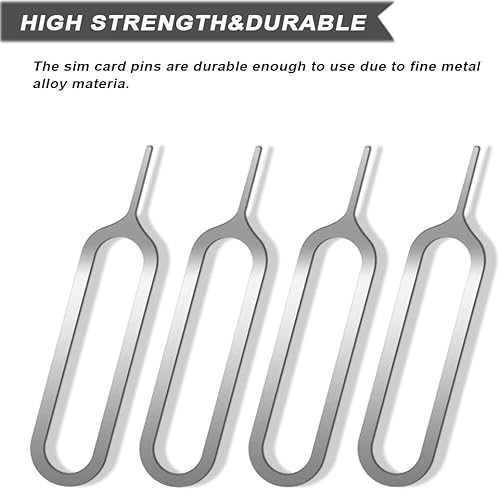 Miniatura 7 de Juego de 20 adaptadores de tarjeta SIM, 4 en 1 Nano Micro Standard Convertidor Kit con Bandeja SIM de Acero Expulsor Pin 1, Negro