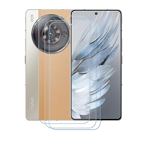 3 Piezas Protector de Pantalla para Nubia Z50S Pro,9H Dureza HD Anti-caída/Anti-rasguños Sin Burbujas Cristal Templado Vidrio Templado para Nubia Z50S Pro (6,78').