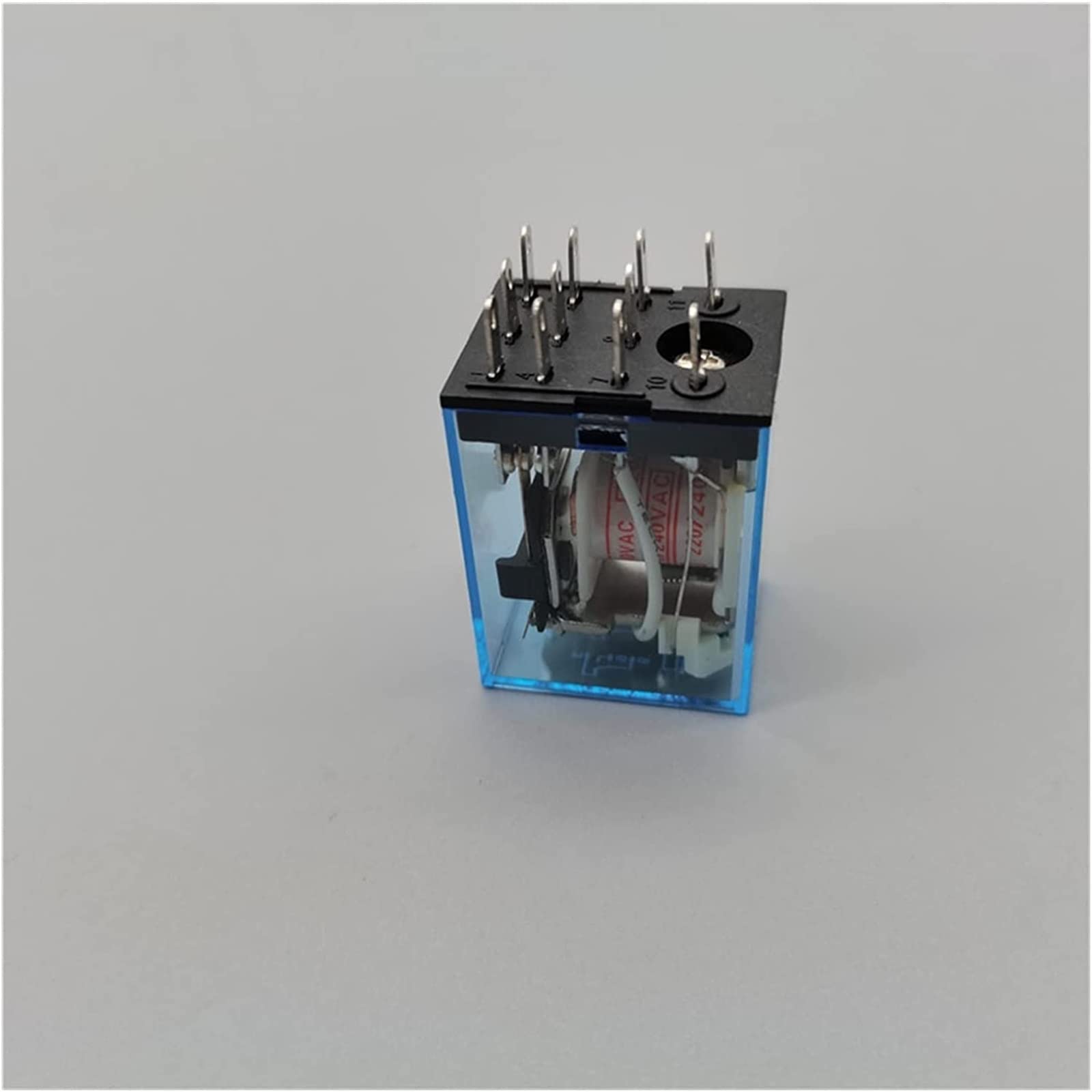 Relé 11 pin micro MY3NJ con base y lámpara LED para control industrial de automatización 5A