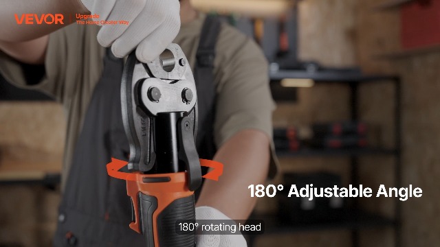 VEVOR Cordless Mini Press Tool, 18V Electric Pipe Crimping Tool
