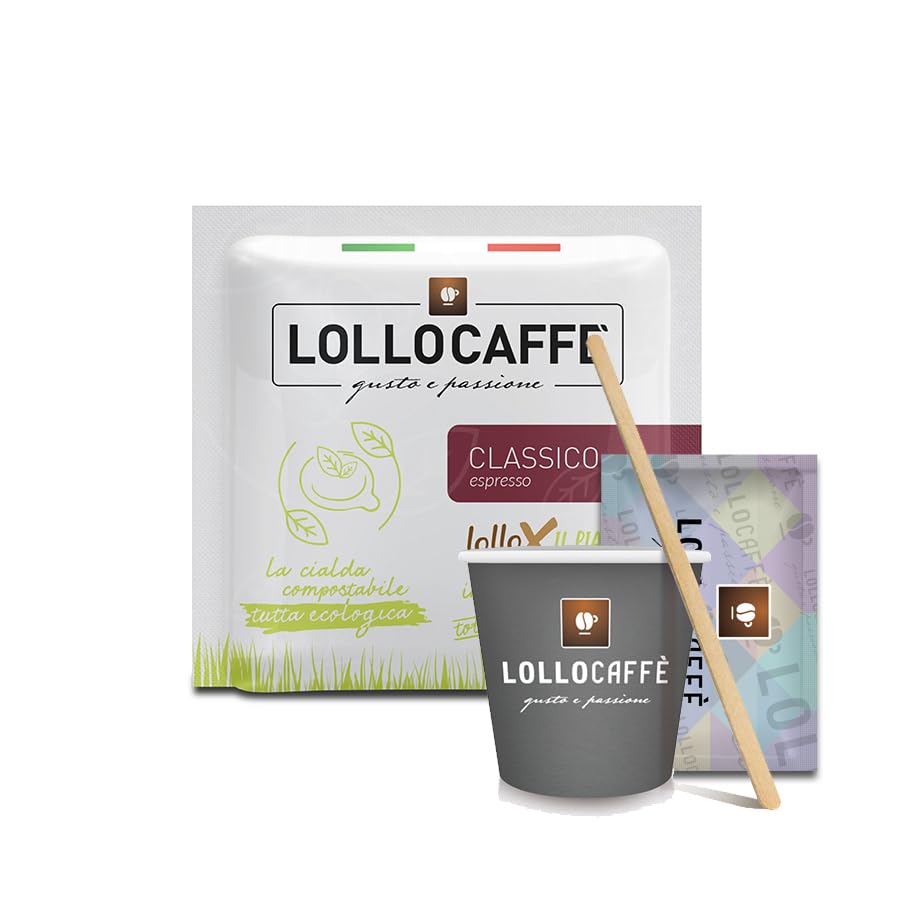 LOLLO CAFFE' CIALDE IN CARTA ESE 44MM MISCELA CLASSICA + KIT ACCESSORI (750)