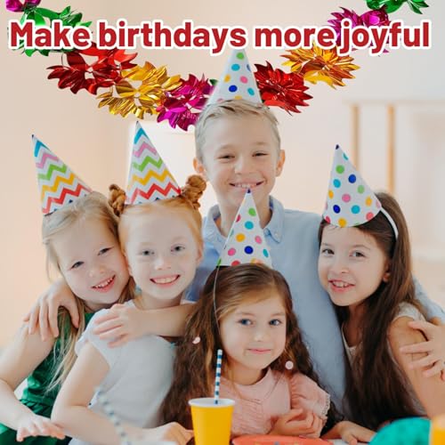 6 PCS 6 Feet Foil Fun Garland Swirls Hanging Decor Set, Christmas Ceiling Decorations, Foil Christmas Decorations for Xmas Party, Wedding, Birthday, New Year Celebrations, Indoor Festive Ornaments - Image 4