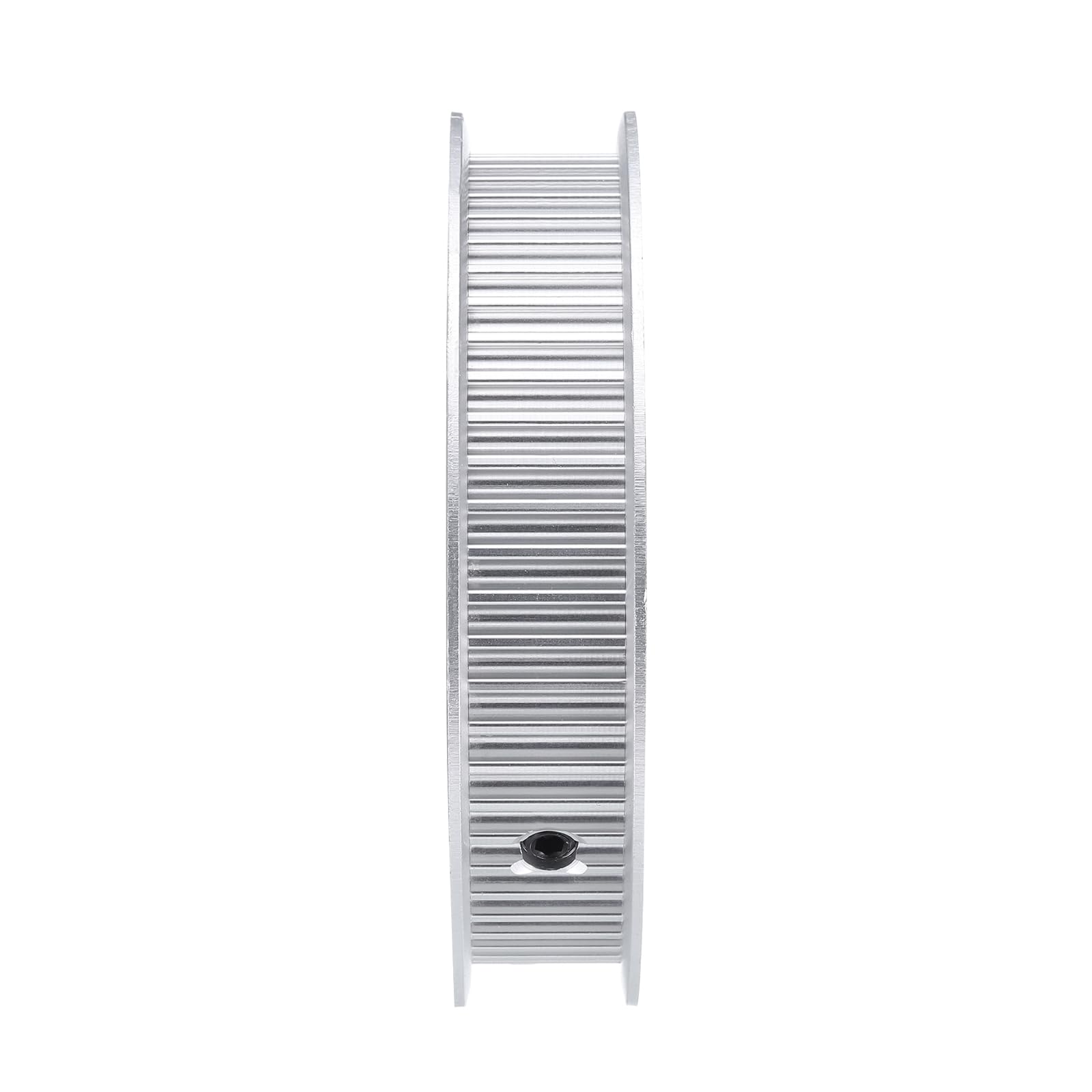 uxcell 5M-60T-1/2B Puleggia per cinghia dentata con foro da 1/2", ruota sincrona in lega di alluminio a 60 denti con chiave, passo 5 mm dente per cinghia di larghezza 15 mm