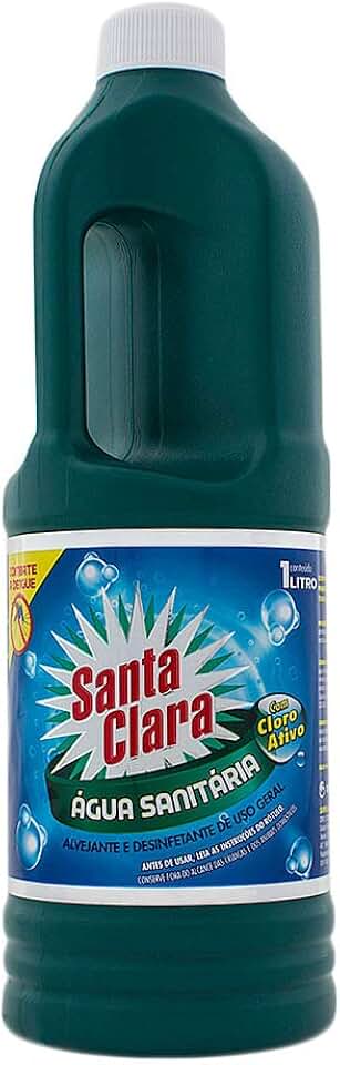 Água Sanitária Santa Clara com Cloro Ativo 1 Litro