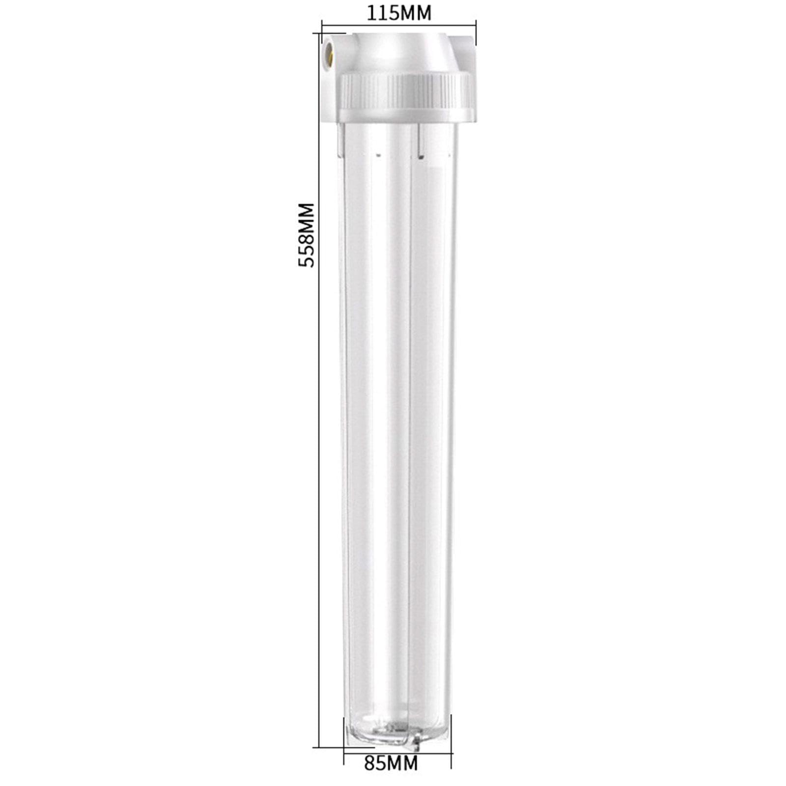 Fenteer Carcasa de Filtro Transparente Estuche para Filtro de Agua Accesorios para Botellas de Agua de Gran caudal, 4 Puntos
