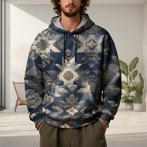 Camo Hoodies for Men American Flag Tie-dye Printed Sweatshirts Fall Casual Western Fashion Pullover Tops with Pocket2
