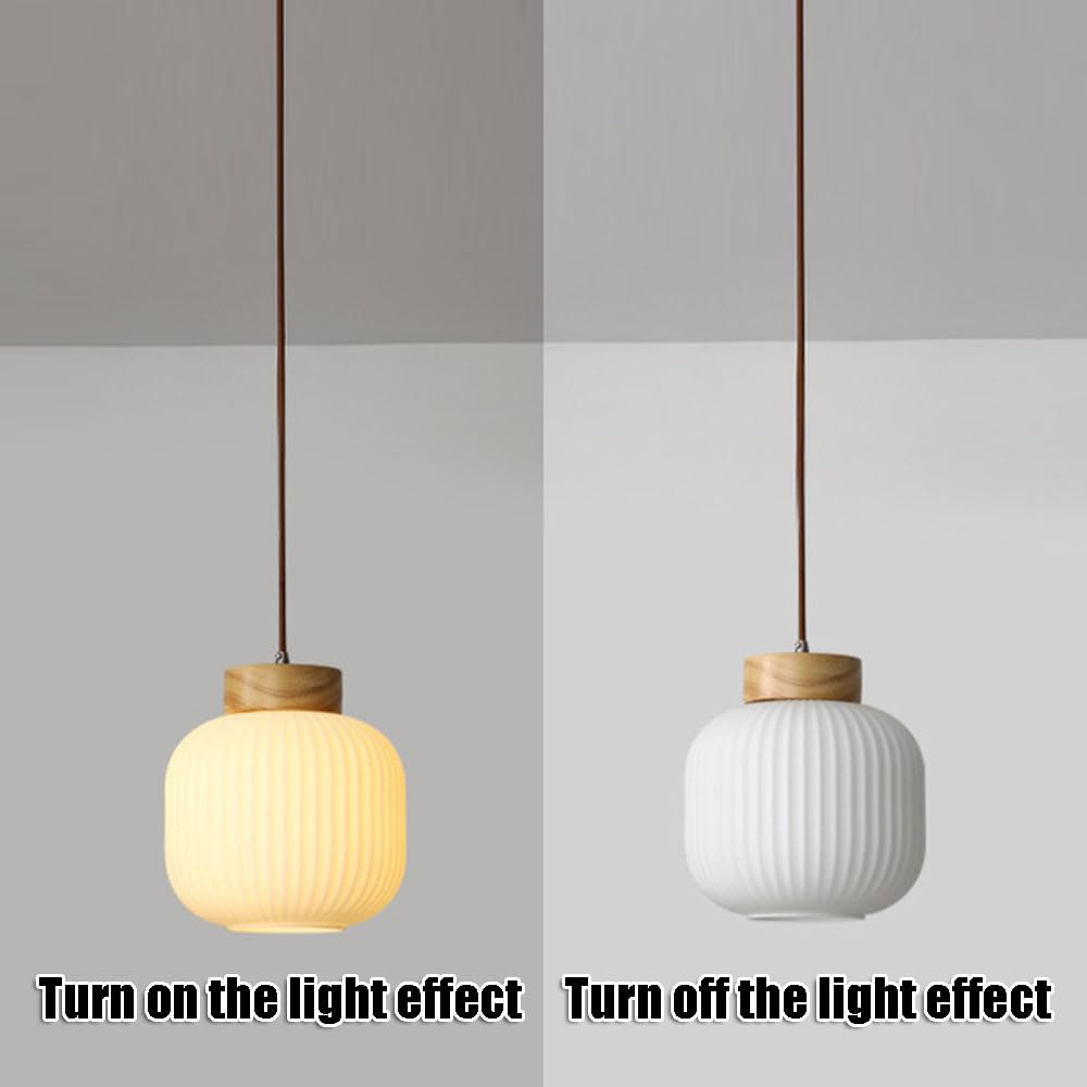 Kreatywna lampa wisząca w kształcie latarni, szklana lampa wisząca w stylu skandynawskim, lampa wisząca z jedną głowicą E27, dekoracyjna oprawa do balkonu i restauracji, oprawy wpuszczane