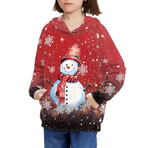 Mumeson Boy's Fashion Hoodies Sweatshirts Long Sleeve Pullover Tops Hooded with Pocket Unisex Athletic Hoodie 6-16 Years