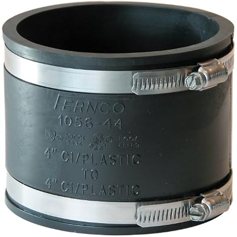 Fernco P1056-44 Flexible PVC Pipe Coupling for Cast Iron, Plastic or Steel to Cast Iron, Plastic or Steel Connections Cover