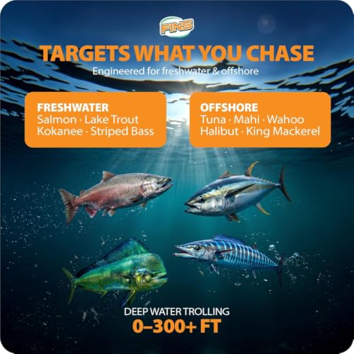 Image of FINS Downrigger Braided Fishing Line, Replaces Steel Cable, Made in USA