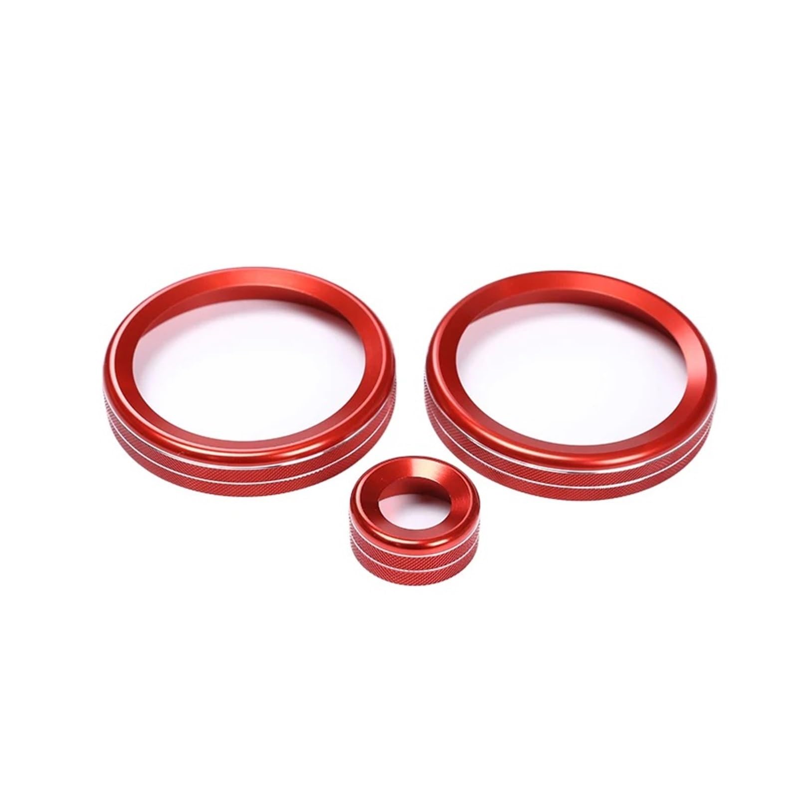 CGBWMB Car Accessory for Range for Rover 2017-2023 Car Central Air Conditioning Volume Knobs Ring Trim Interior Mouldings(Passion Red)