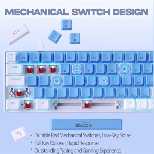 Clavier de jeu mécanique 60% abucow pour optimiser votre bureau - 2