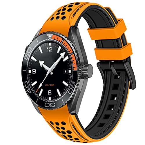 Bracelet de montre couture silicone pour look urbain et chic