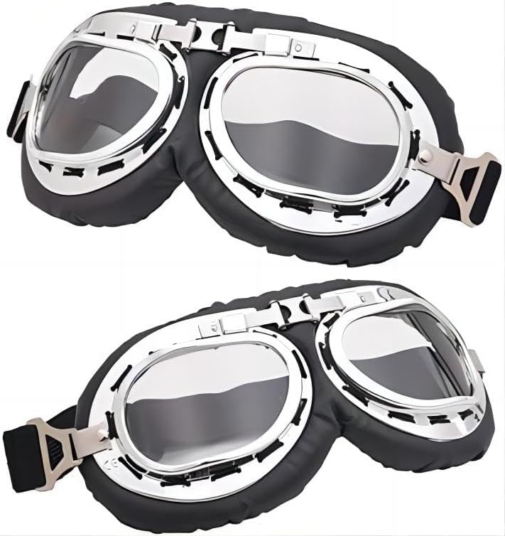 Aviator Hat Pilot Goggles Fur Ear Flaps Trooper Trapper Pilot Cap for Men Women - Image 5