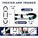 Pro-Grade Twister Arm Trainer- 60-110lb Adjustable Arm Chest Exerciser for Men,Portable Spring Resistance Chest Workout Equipment,Power Twister Bar with Anti-Slip Grips for Home Gym Strength Training