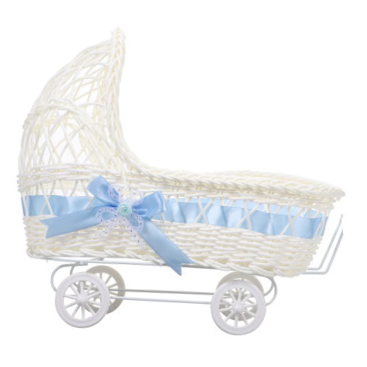 Cesto Intrecciato per Baby Shower Carrello a Forma di Cestino per Caramelle Bomboniere Piccolo Cestino per Fiori per La Decorazione della Casa