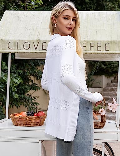 U.Vomade Women's Sweaters Boho Long Sleeve Open Front Chunky Cable Knit Cardigan3