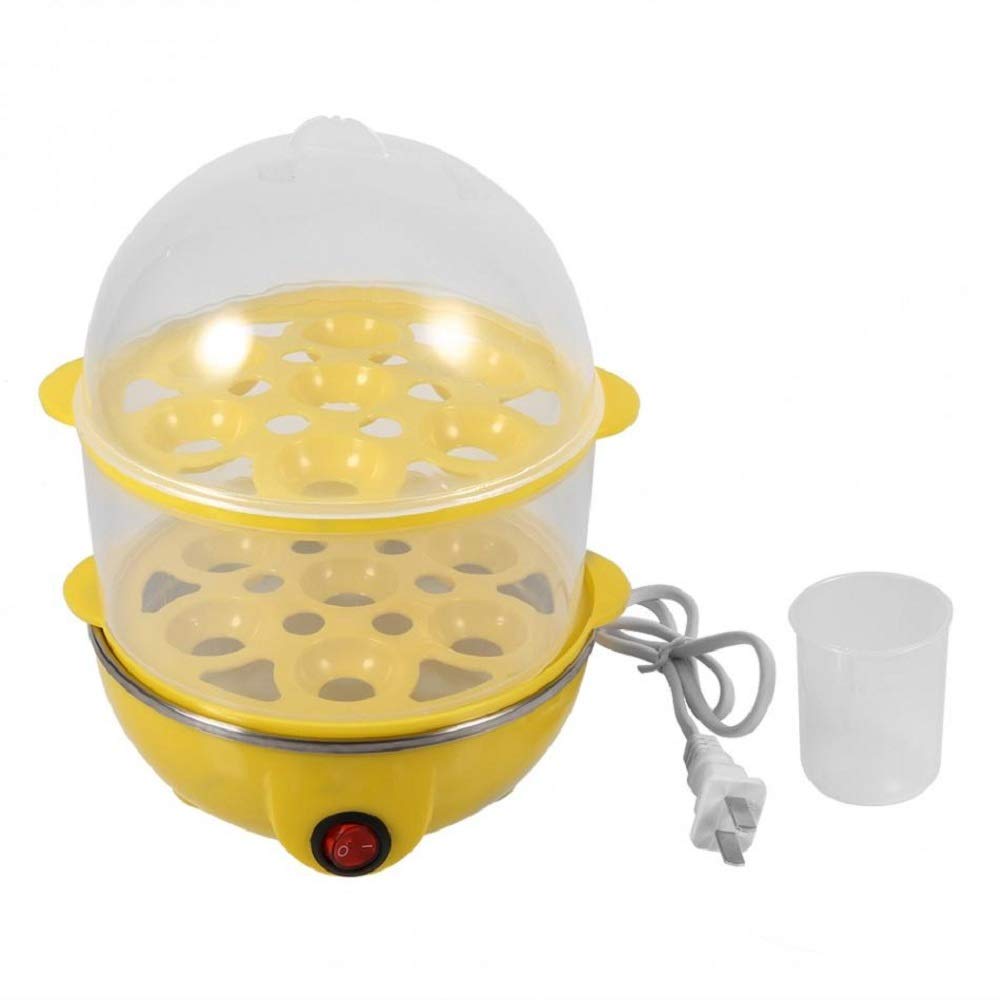 Egg Cooker Simple Healthy Double Decker Design Steaming Shelf-image-7