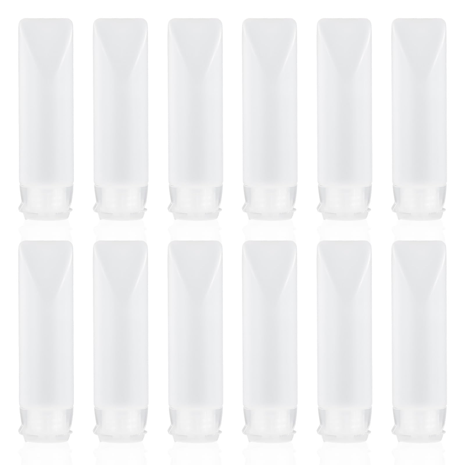 12 Bottigliette Da Viaggio 30ml - Contenitori Ricaricabili Per Shampoo, Cosmetici, Conforme TSA